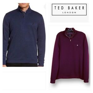 TED BAKER London Mock Neck Long Sleeve Sweatshirt. Sz. 3 (US M)